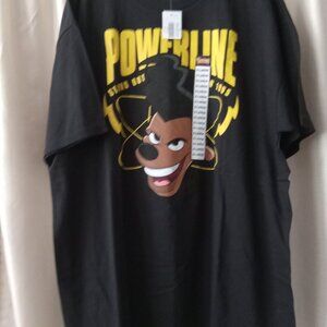 Disney Powerline Black T-Shirt. XL. NWT